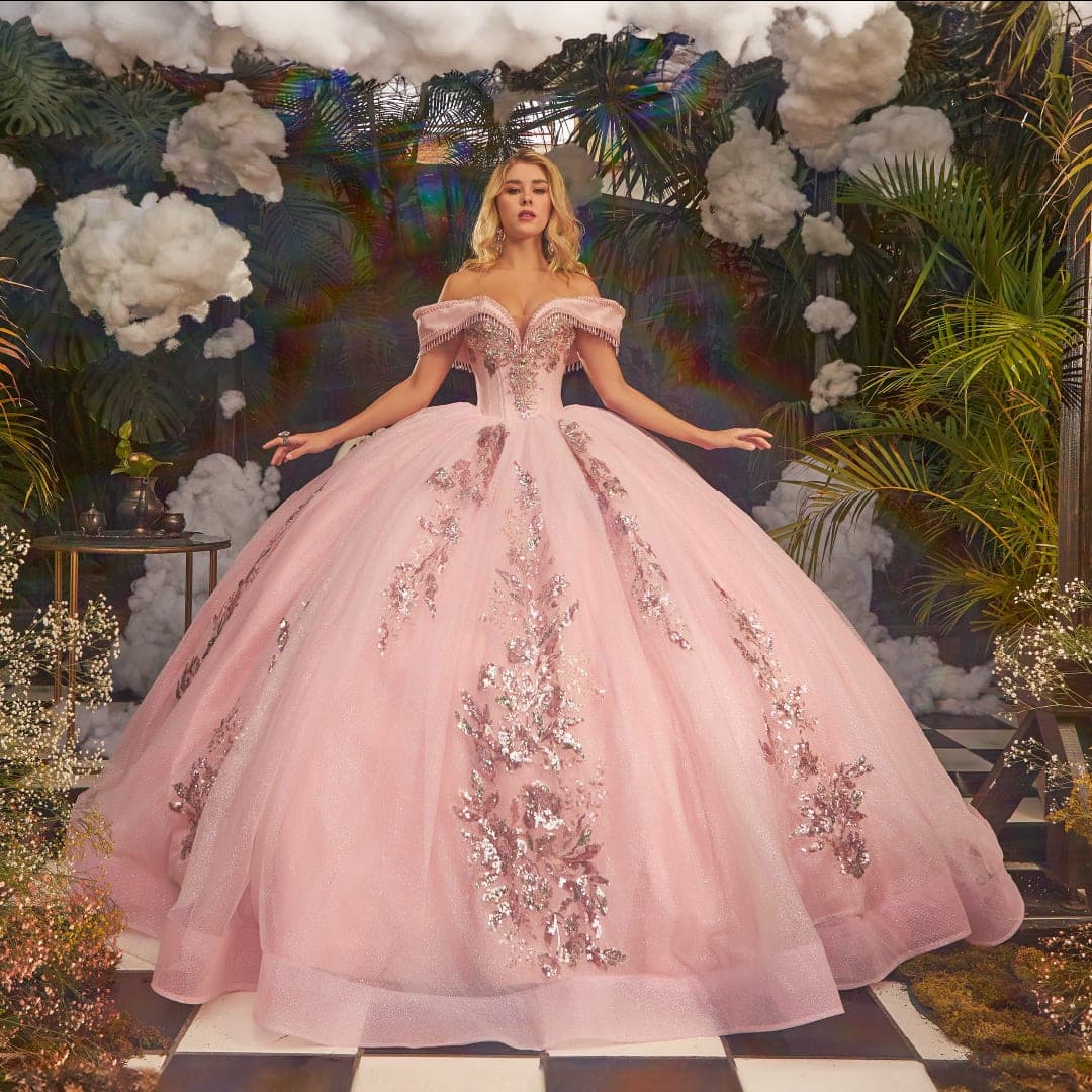 EV44-644 — ROSA CUARZO - Caza Blanca Couture Phoenix Quinceañera dress