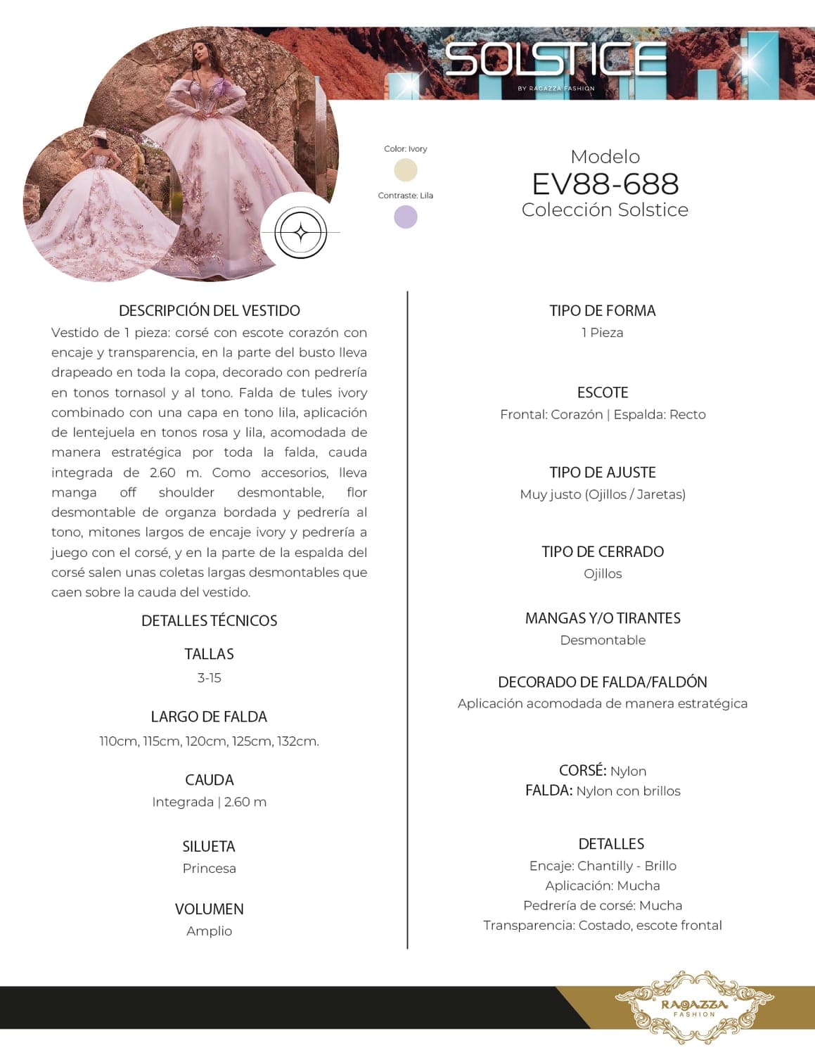 EV88-688 — IVORY LILA - view 3