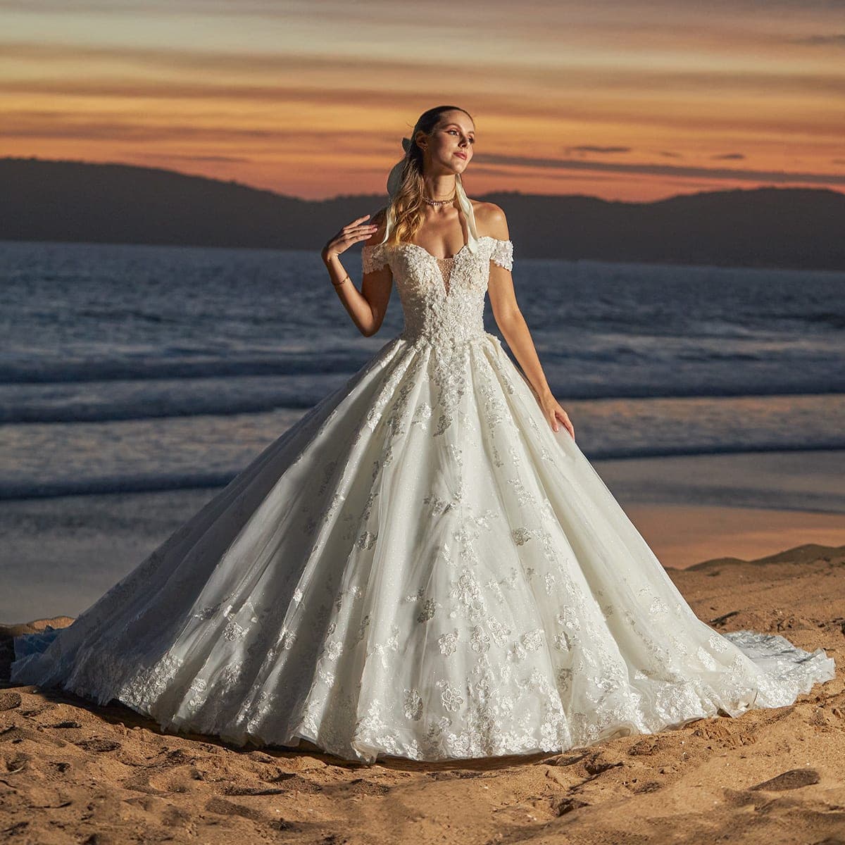 KL0-554 — IVORY - Caza Blanca Couture Phoenix Bridal dress
