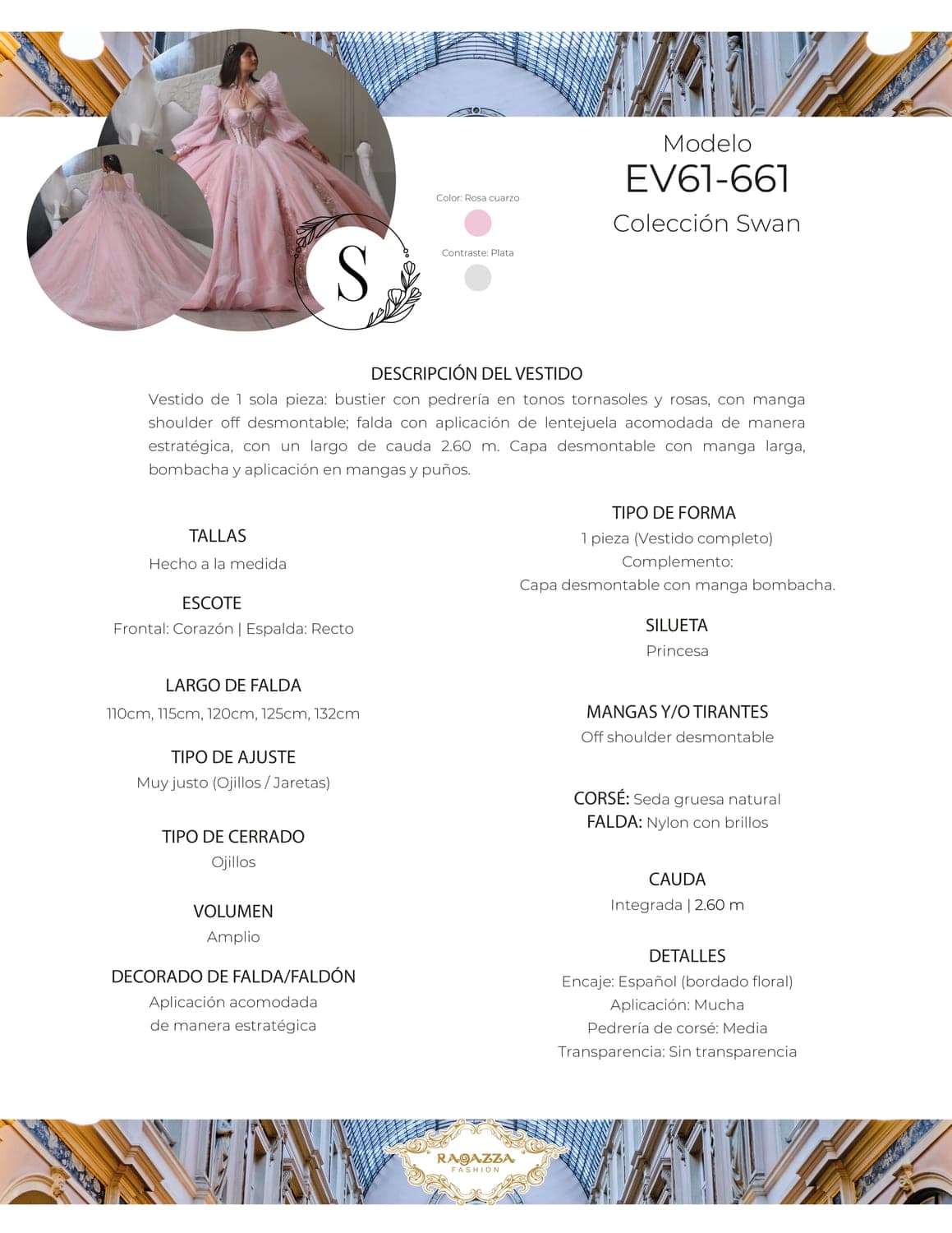 EV61-661 — ROSA CUARZO PLATA - view 4
