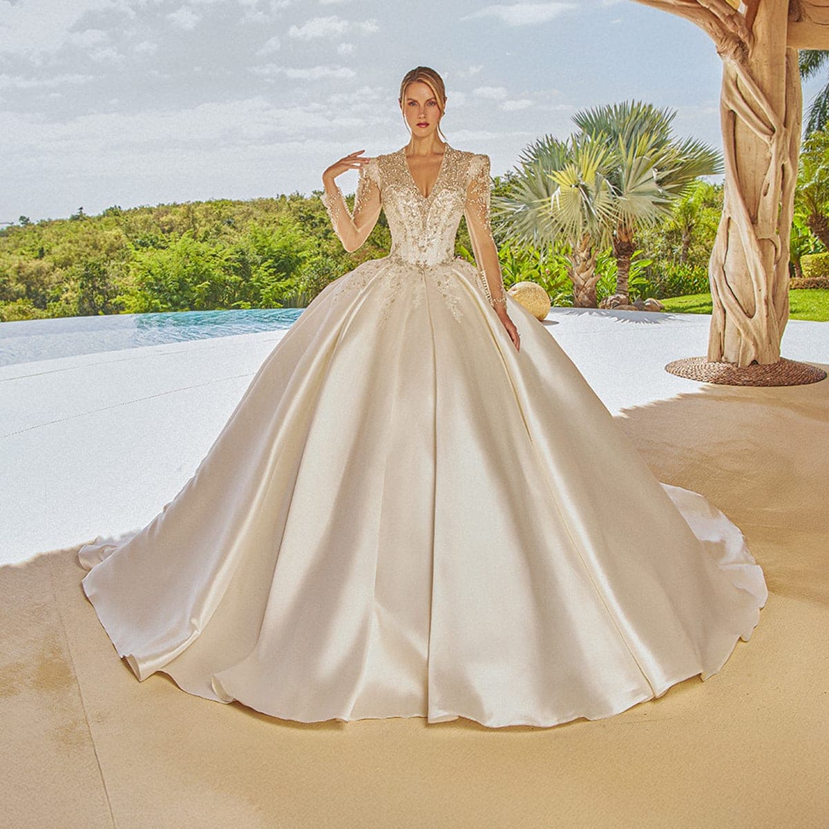 KL0-552 — IVORY - Caza Blanca Couture Phoenix Bridal dress