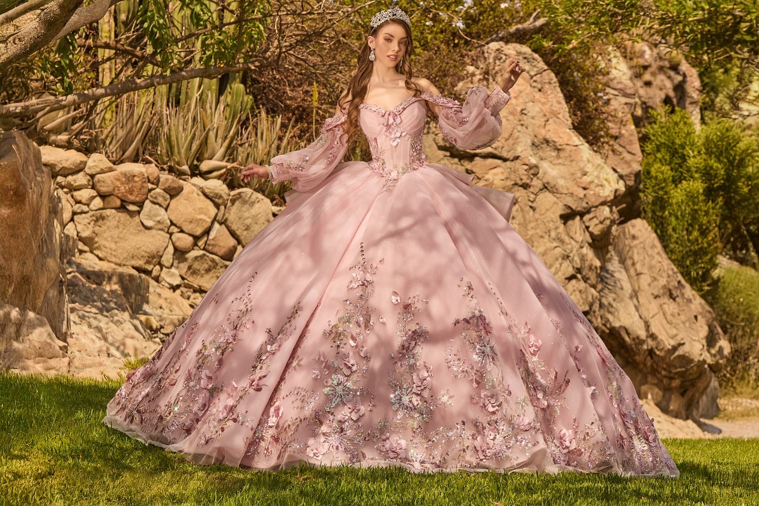 PRC0-012 — BLUSH - Caza Blanca Couture Phoenix Quinceañera dress